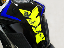 Load image into Gallery viewer, TANK PAD MATTE &quot;BIKER EVOLUTION&quot; FLOURESCENT YELLOW - Onedesign Corp