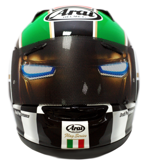 arai chaser x italian flag helmet VISOR PROTECTOR "SUPER HERO"– Onedesignusa