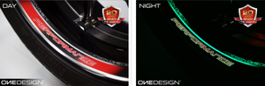 WHEEL STRIP DCRW "PERFORMANCE" GLOW IN THE DARK (VARIOUS COLORS) - Onedesign Corp