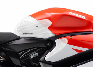 DUCATI PANIGALE 899-959 / 1199-1299 HDR SIDE PAD TRANSPARENT (FITS VARIOUS YEARS) - Onedesign Corp
