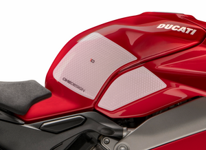 DUCATI PANIGALE V4 HDR SIDE PAD TRANSPARENT (FITS VARIOUS V4 MODELS) - Onedesign Corp