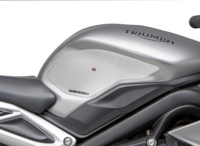 2017-2019 TRIUMPH DAYTONA 675 / STREET TRIPLE HDR SIDE PAD TRANSPARENT - Onedesign Corp